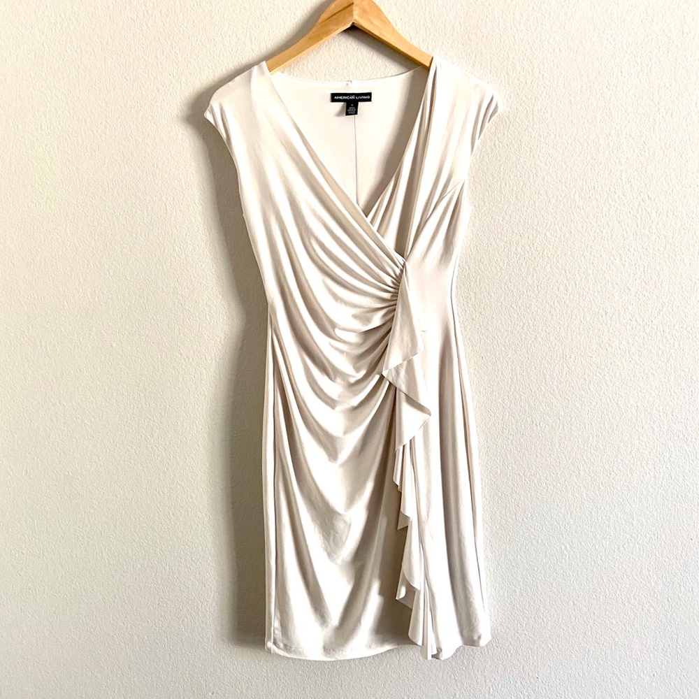 American Living Ruffle ruched Jersey Dress